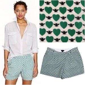 J. CREW COLLECTION Honey Bees Hearts Wrap Shorts